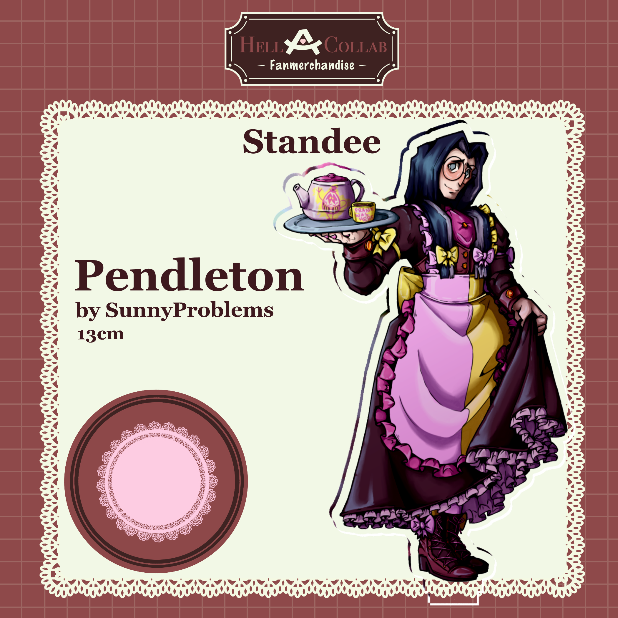 Pendelton - Acrylic Standee - Hellacollab Maid Cafe Collection
