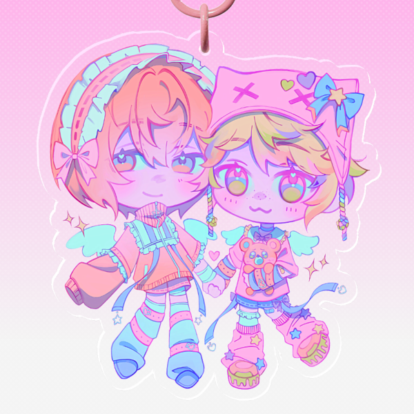 internet angels.. ⊹ ࣪ ˖ ໒꒱ keychain