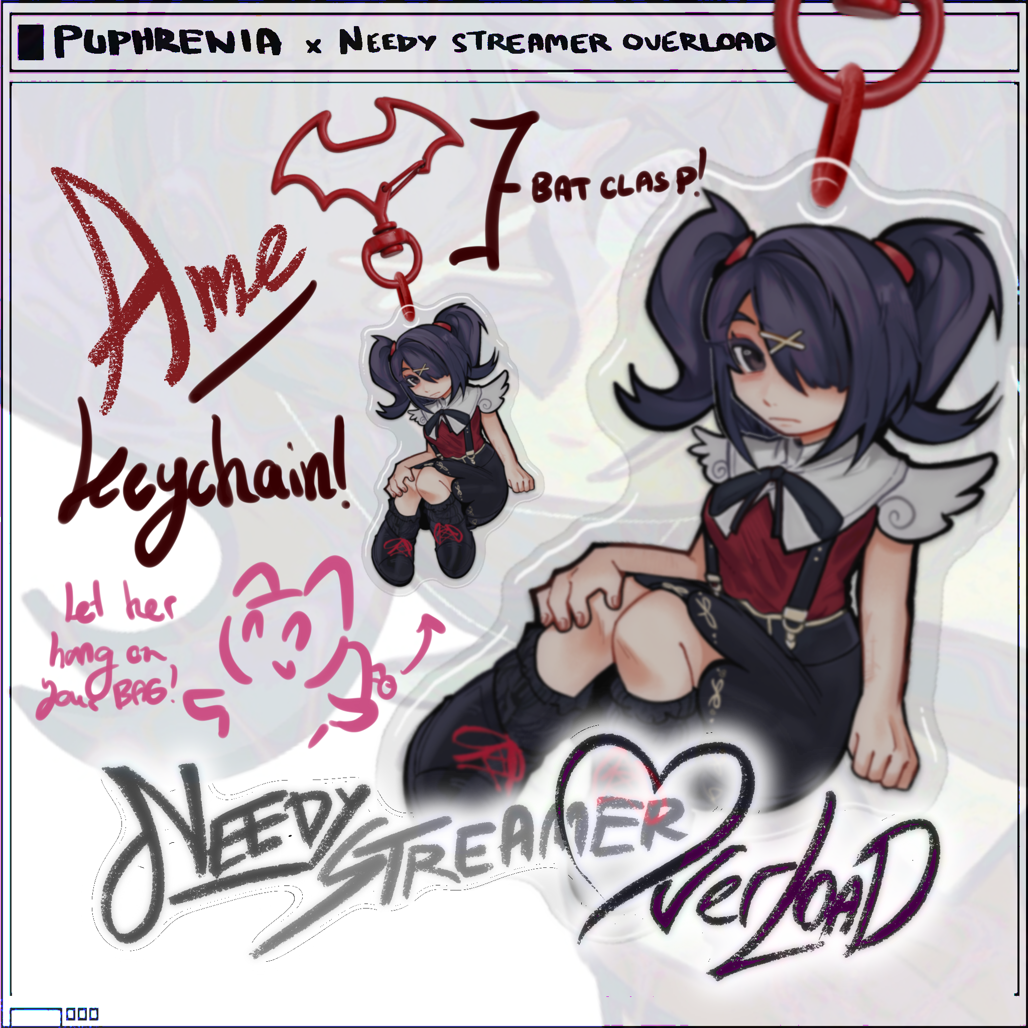 Ame-chan — Epoxy Double-sided Acrylic Keychain