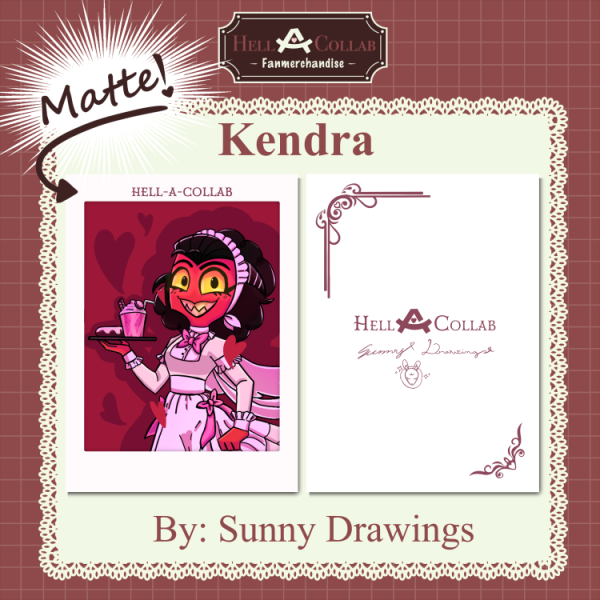 Kendra (Barbie's girlfriend) - Maid café Hell-A-Collab  Holographic Photocards