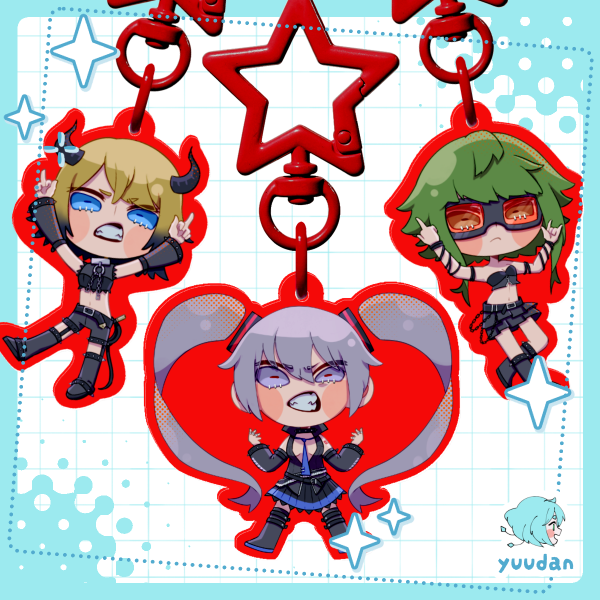 Hagane Set 5cm Acrylic Keychains [Fanmerch]