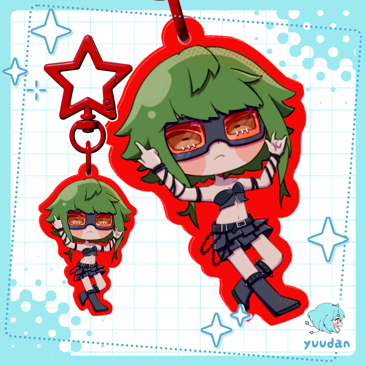 Hagane GUMI 5cm Acrylic Keychain [Fanmerch]