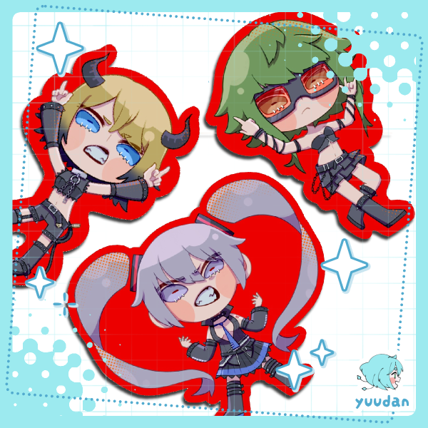 Hagane Set 2.5" Stickers [Fanmerch]