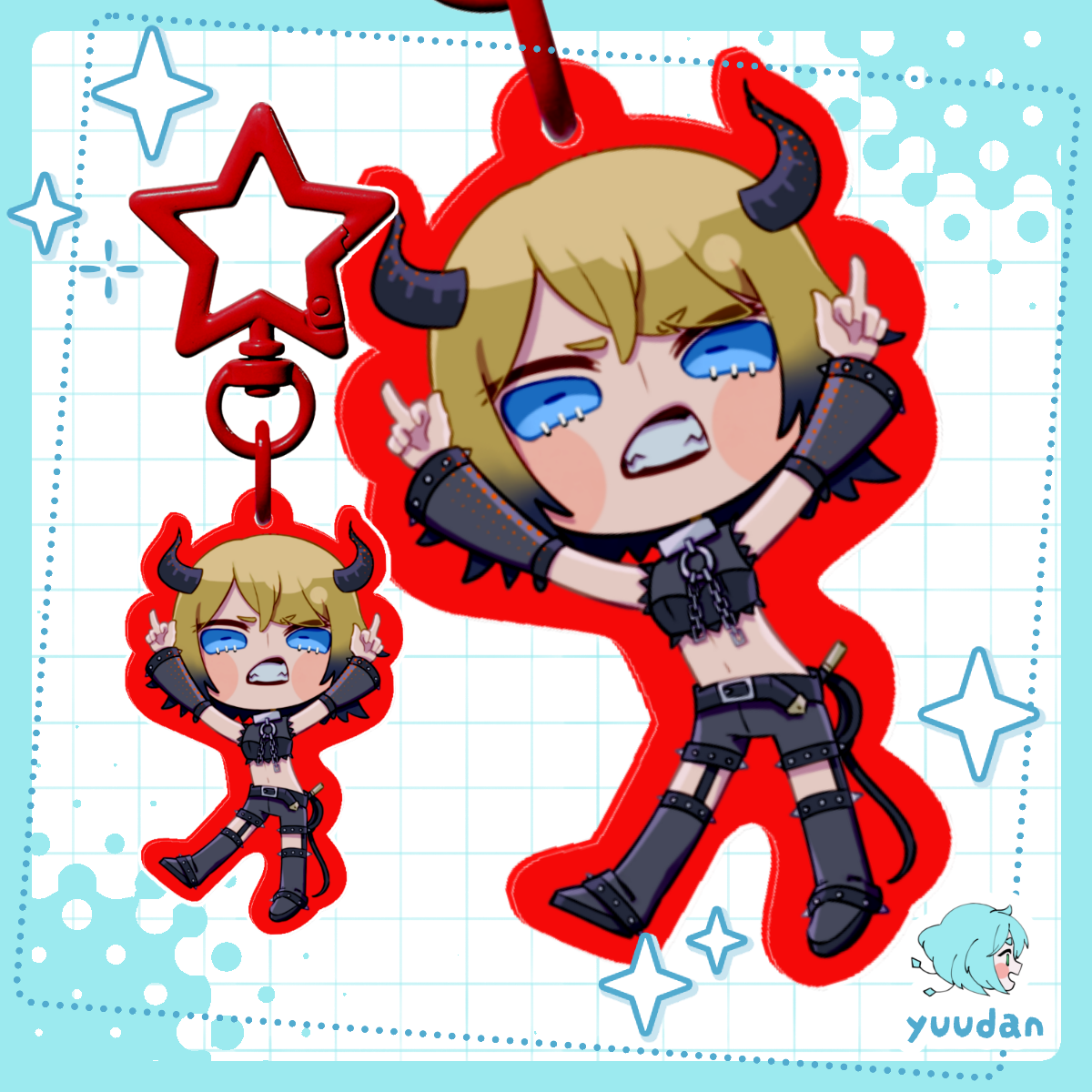 Hagane Rin 5cm Acrylic Keychain [Fanmerch]