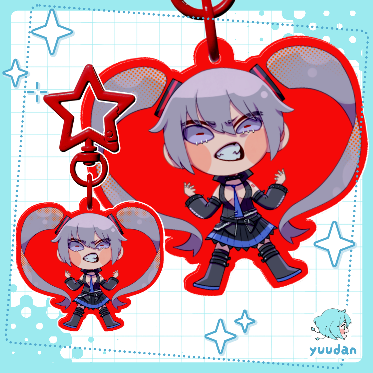 Hagane Miku 5cm Acrylic Keychain [Fanmerch]