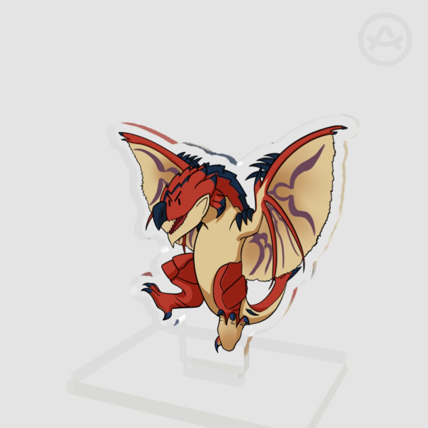 Fanart Series - Monster Hunter Stylized Mons Rathalos Standee