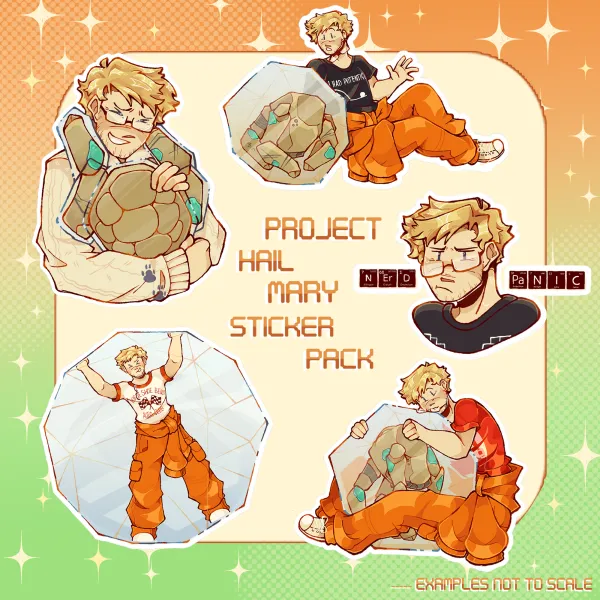 Ryland & Rocky Sticker Pack // Project Hail Mary
