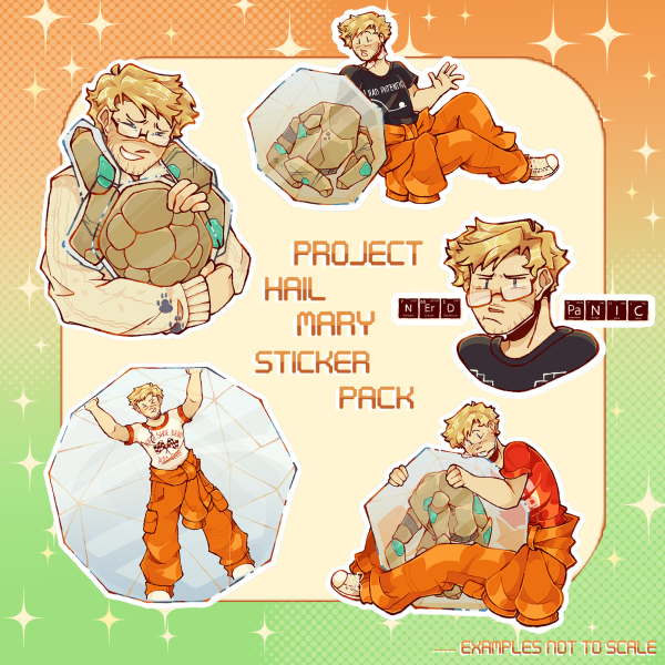 Ryland & Rocky Sticker Pack // Project Hail Mary