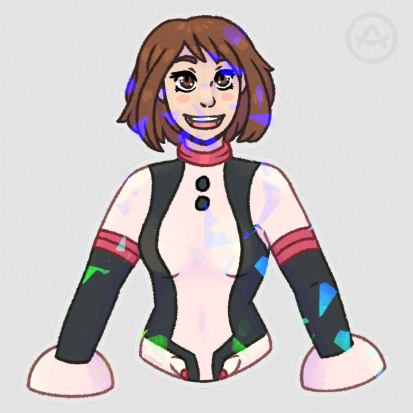 Uravity / Ochako Uraraka - 3 Inch Holographic Sticker