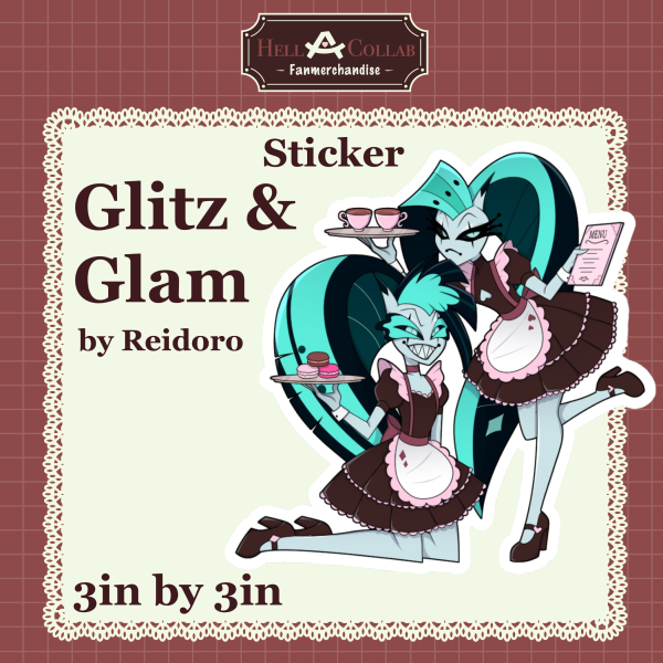[HB] Glitz & Glam Sticker • Hellacollab Maid Cafe Collection