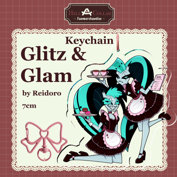 [HB] Glitz & Glam Keychain • Hellacollab Maid Cafe Collection
