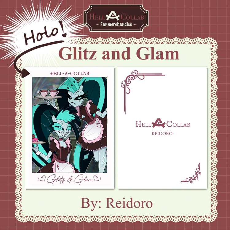 [HB] Glitz & Glam Trading Card • Hellacollab Maid Cafe Collection