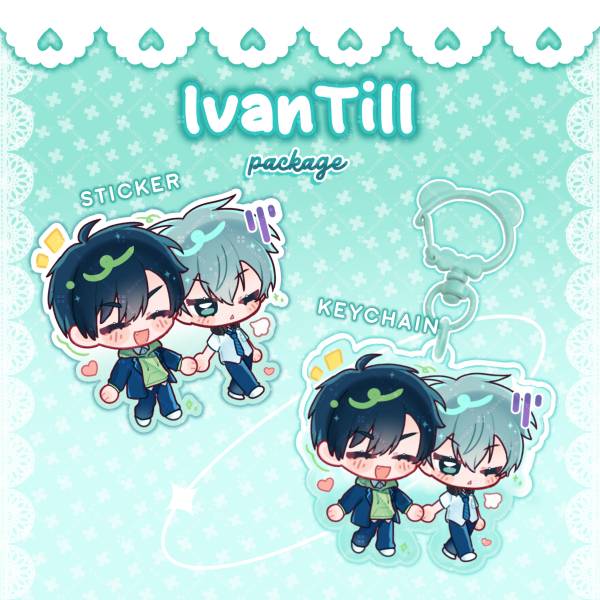 IvanTill package (sticker + keychain)