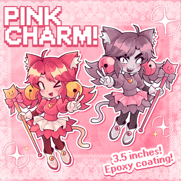 DELTARUNE Pink Charm (Double-Sided)
