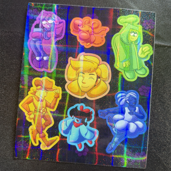 [ DELTARUNE ] The 7 Flowers - Sticker Sheet