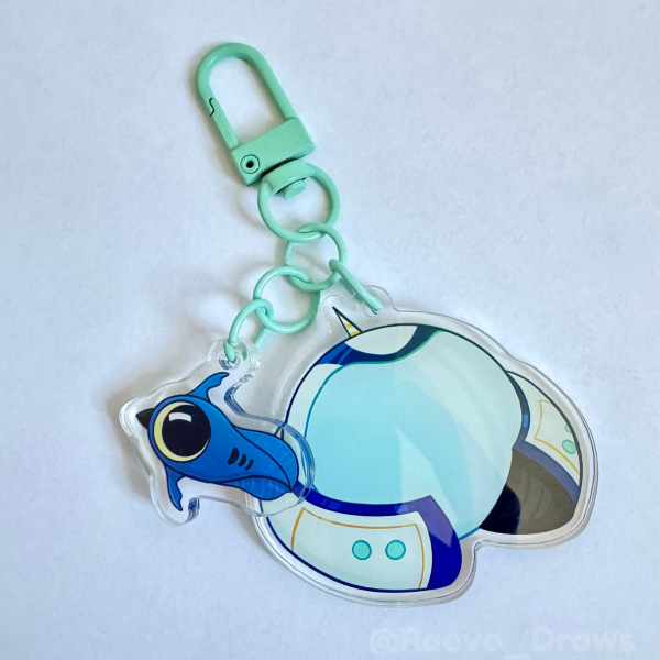 Subnautica: Seamoth and Peeper Keychain