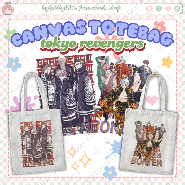 Tokyo Revengers Bonten and Brahman Totebag