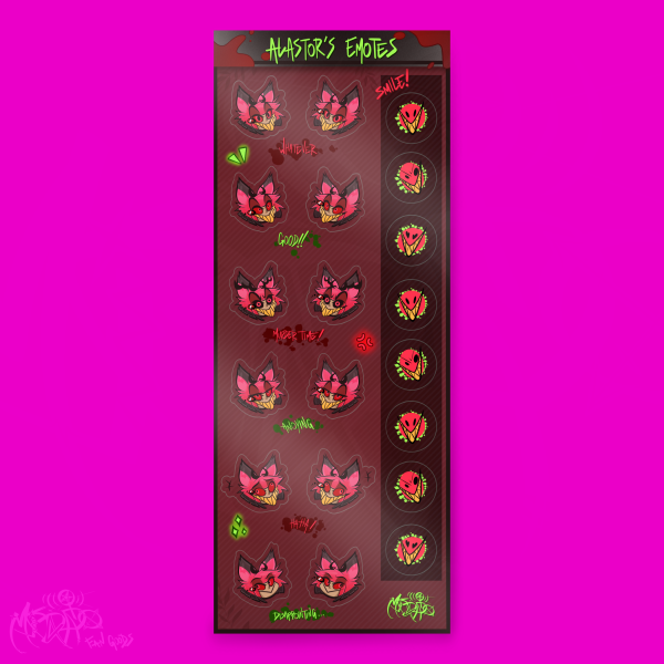 Alastor’s Emote Stickers