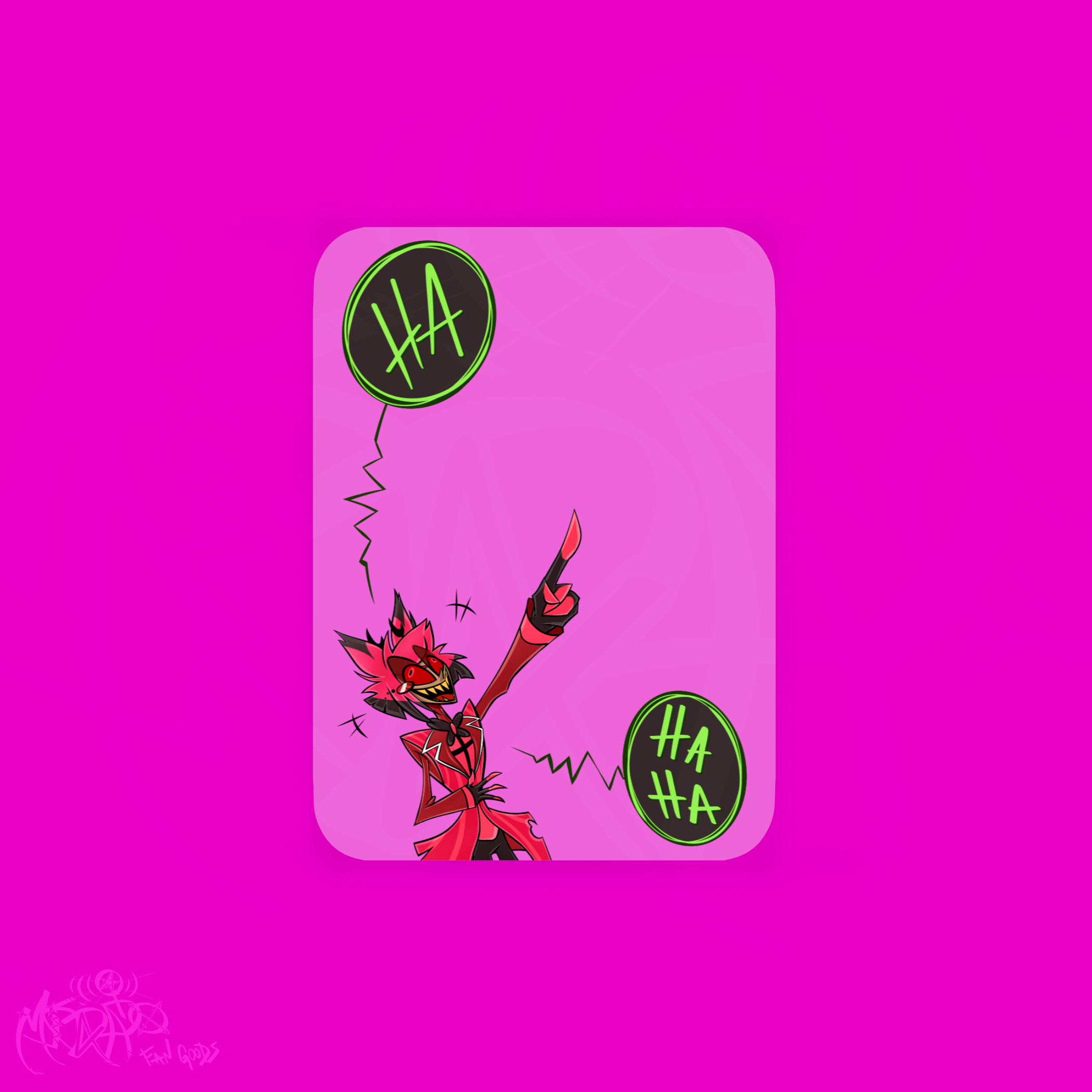 Alastor’s Mocking Card (Transparent)