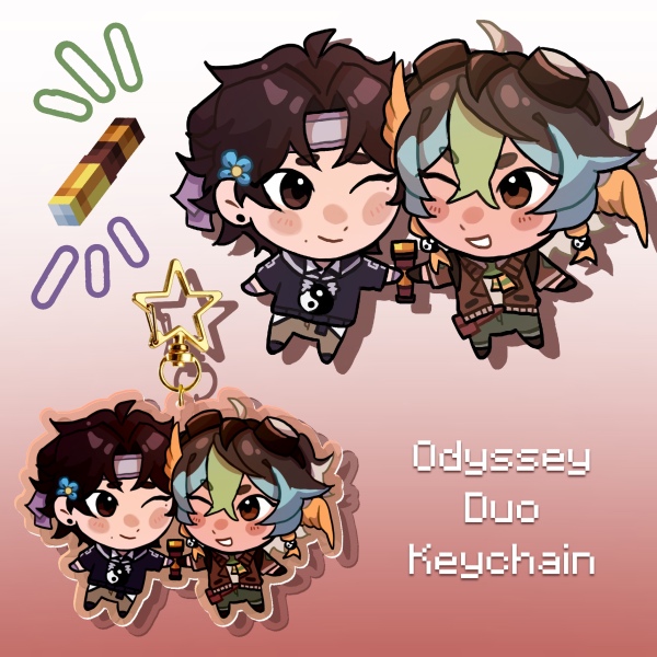 Odyssey Duo - Acrylic Keychain