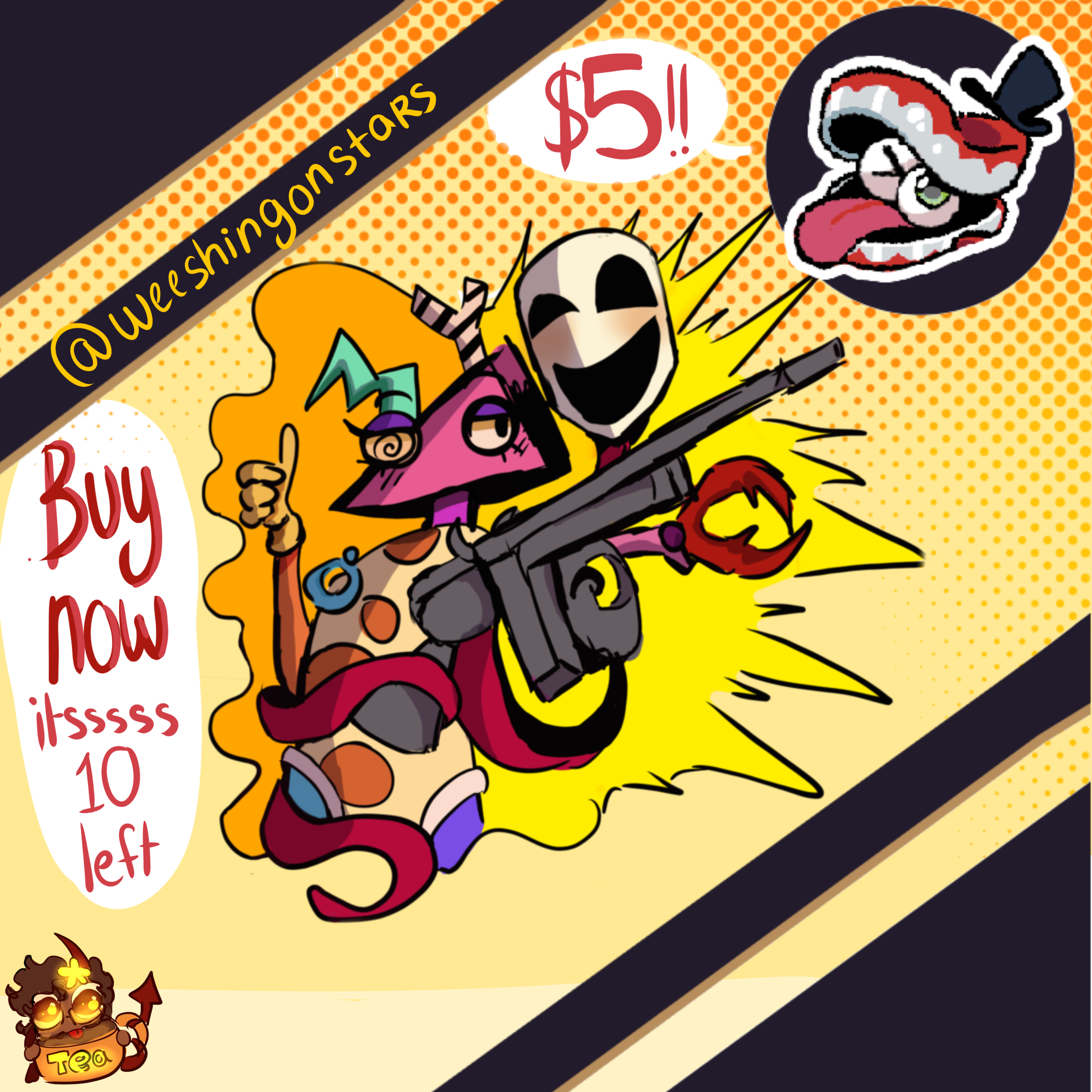 Gangle and Zooble (Abstragedy Sticker)
