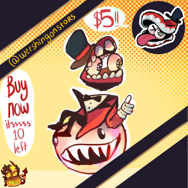 Caine and Bubble Sticker