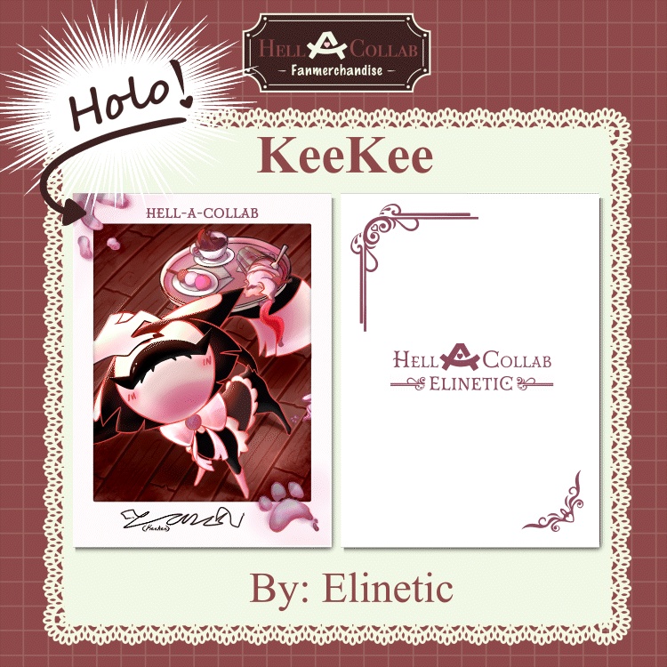 Keekee - Card - Maid Cafe Hell-a-collab