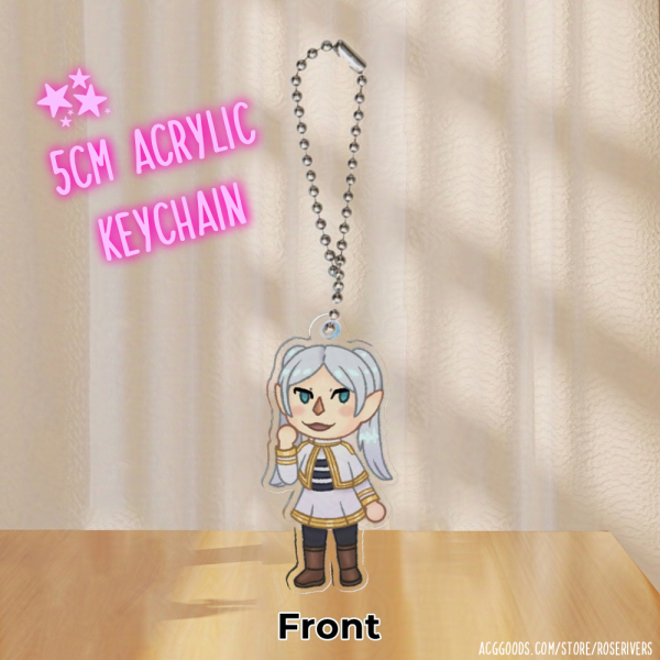 Chibi Frieren - 5CM Acrylic Keychain Charm