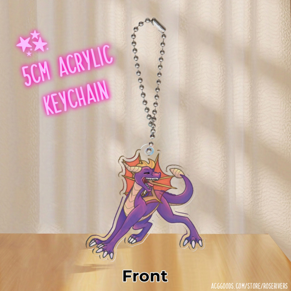 Spyro Yawn - 5CM Acrylic Keychain Charm