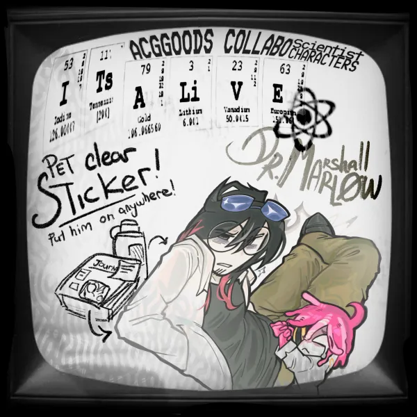Dr. Marshall Marlow - PET DIE CUT STICKER