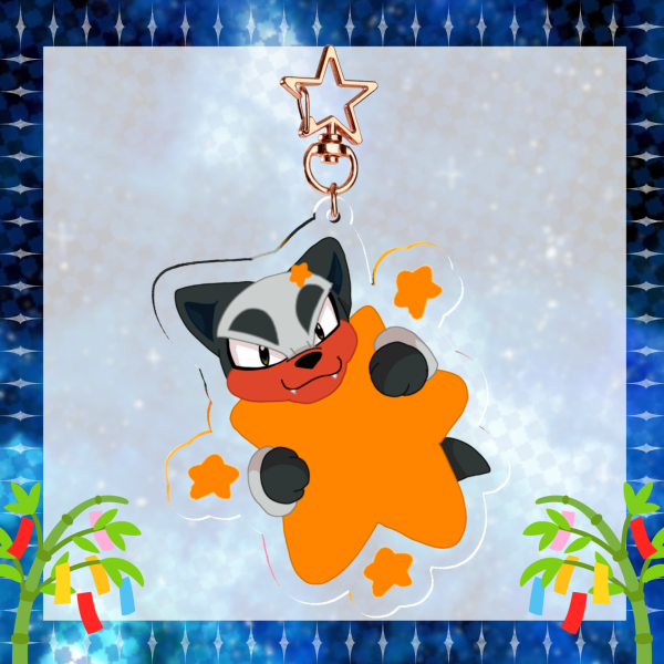 Star Houndour-Acrylic Keychain