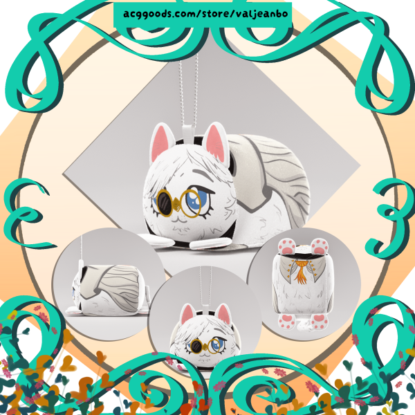 Mochikororin Qifrey Plush Keychains