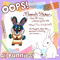 Mumiah - Clear PET Vinyl Sticker