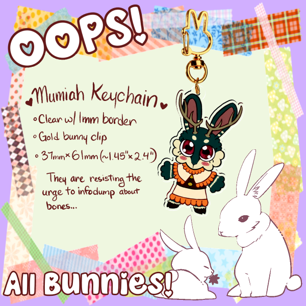 Mumiah Acrylic Keychain