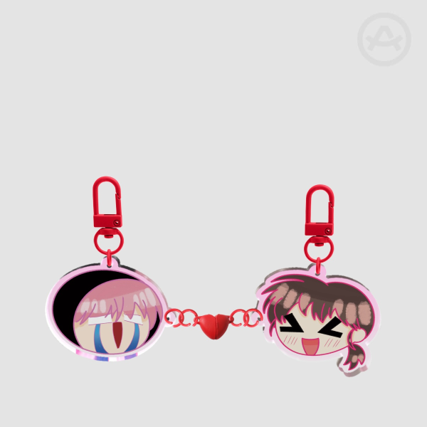 Utage and GloomyHara Acrylic Magnet Keychain