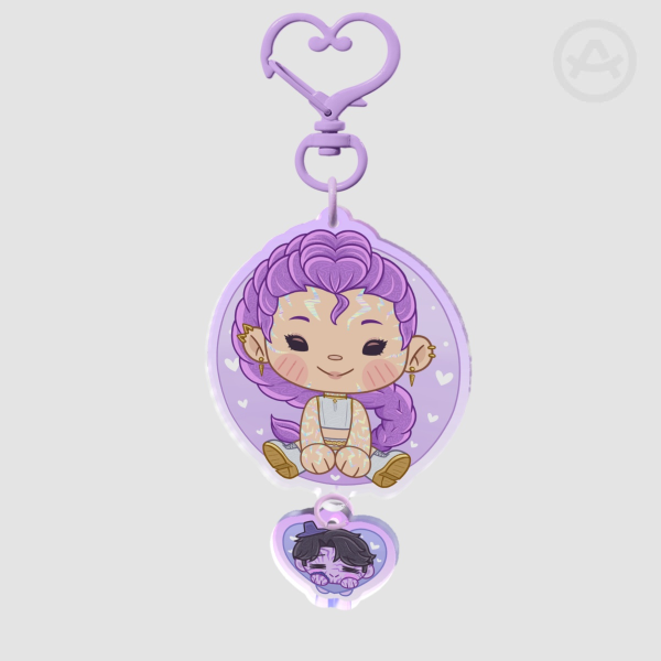 Kpop Demon Hunters / Rumi y Jinu / KPDH Connection Acrylic Keychain