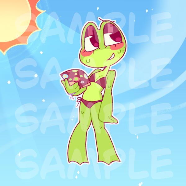 Beach Ribbit Standee