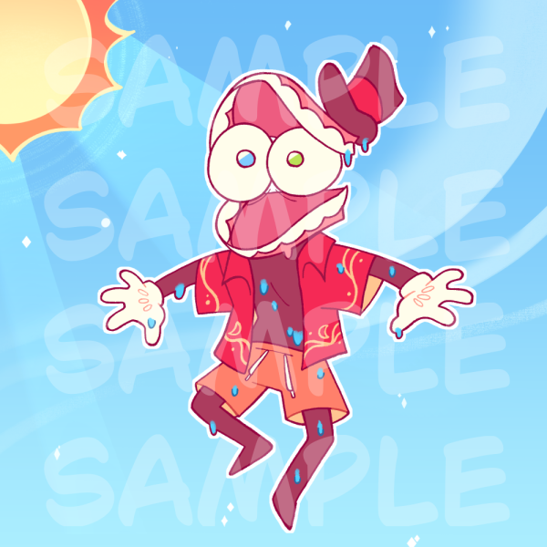 Beach Caine Keychain