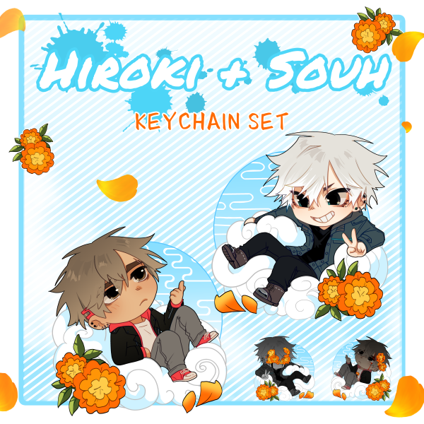 Souh + Hiroki Keychain Set