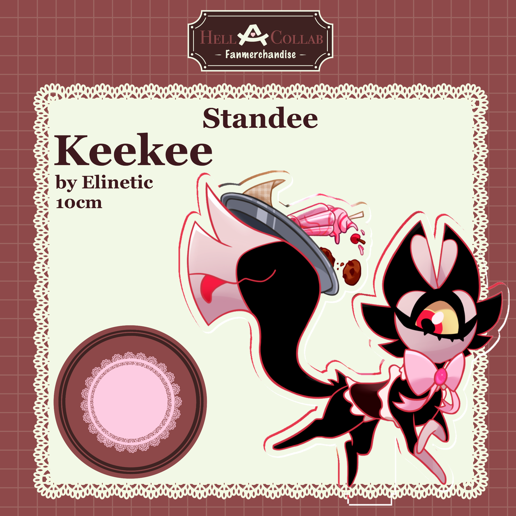 Keekee - Standee - Maid Cafe Hell-a-collab