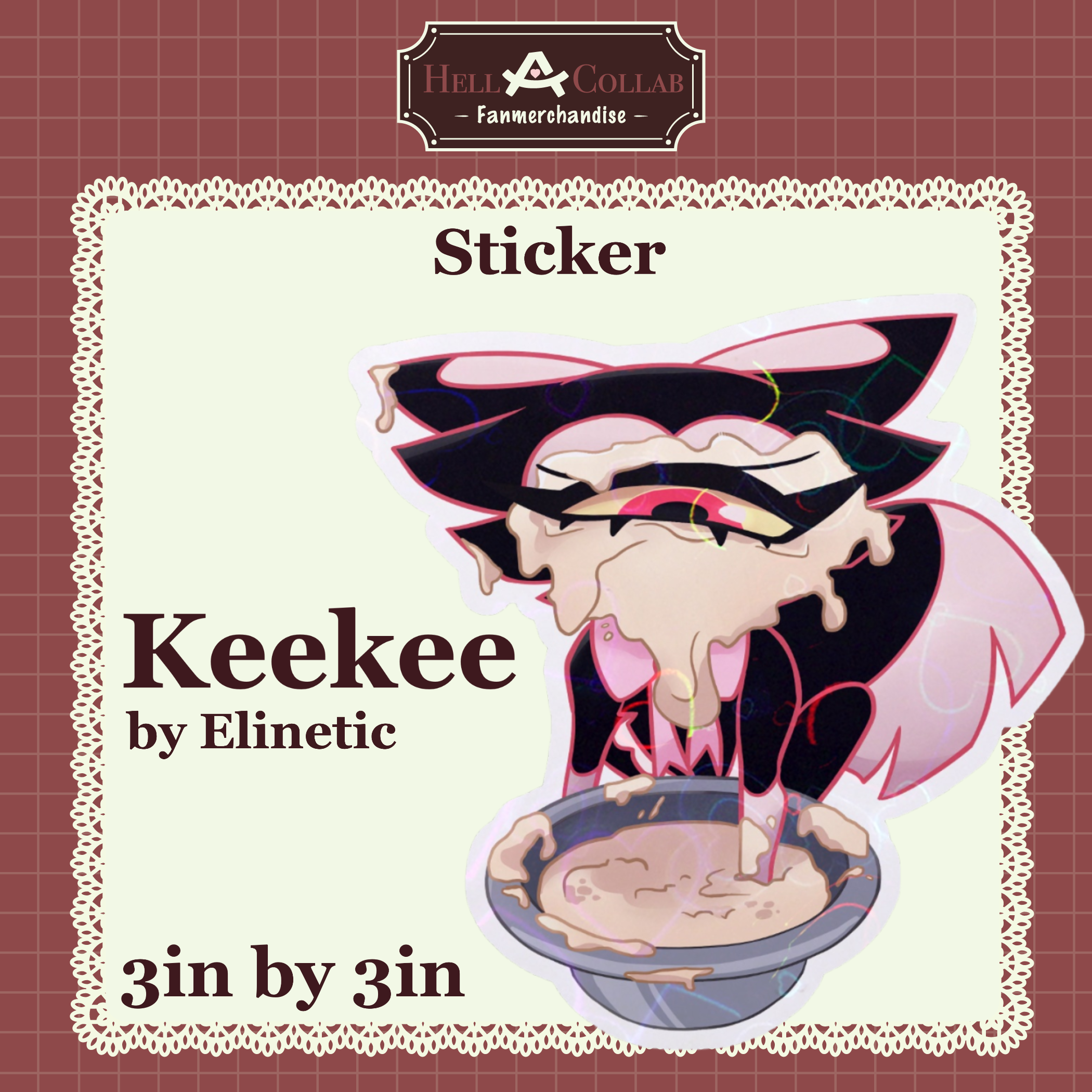 Keekee - Sticker - Maid Cafe Hell-a-collab