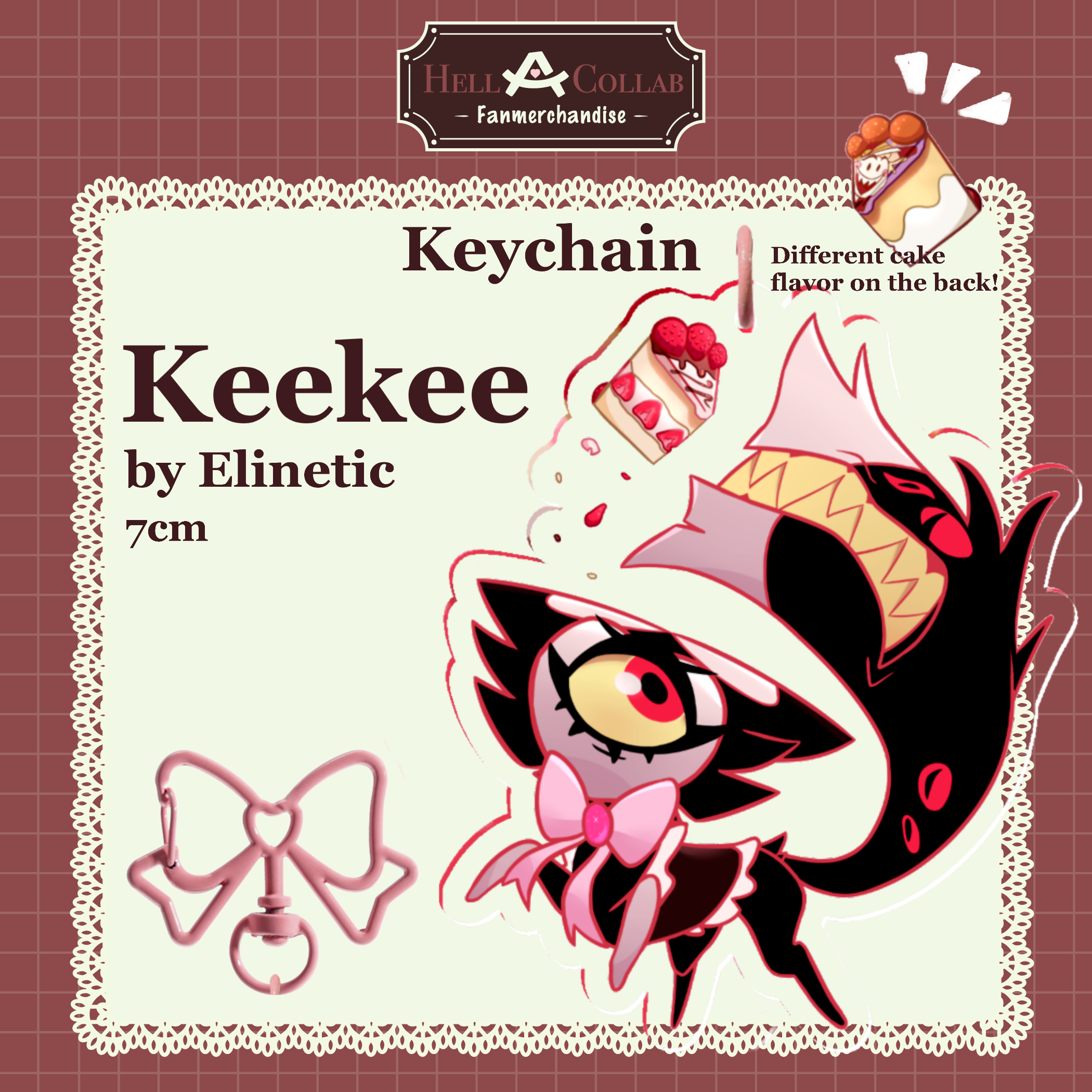 Keekee - Keychain - Maid Cafe Hell-a-collab