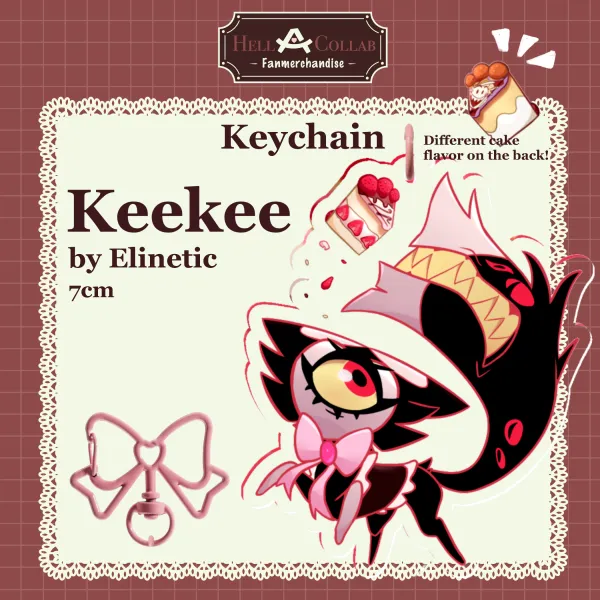 Keekee - Keychain - Maid Cafe Hell-a-collab
