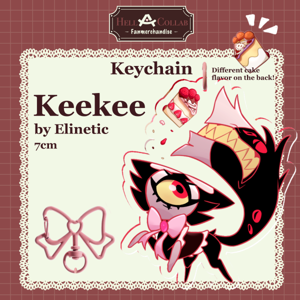 Keekee - Keychain - Maid Cafe Hell-a-collab