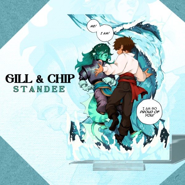 LITTLE GILL & CHIP || Acrylic Standee