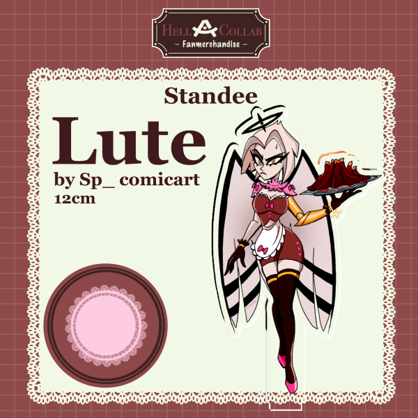 Lute Acrylic Standees "Maid Cafe Hell-a-Collab"