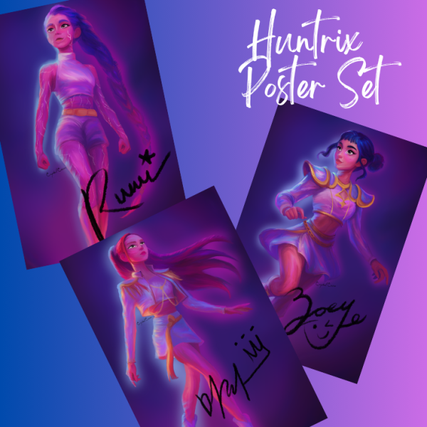 Huntrix Signed Poster Collection