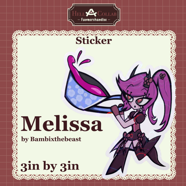 Maid Melissa Sticker || Maid Cafe Hell-a-Collab