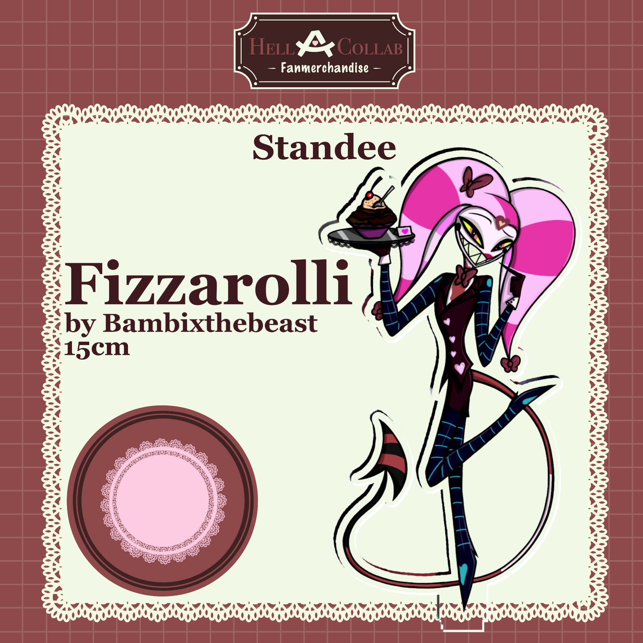 Butler Fizzarolli Standee || Maid Cafe Hell-a-Collab