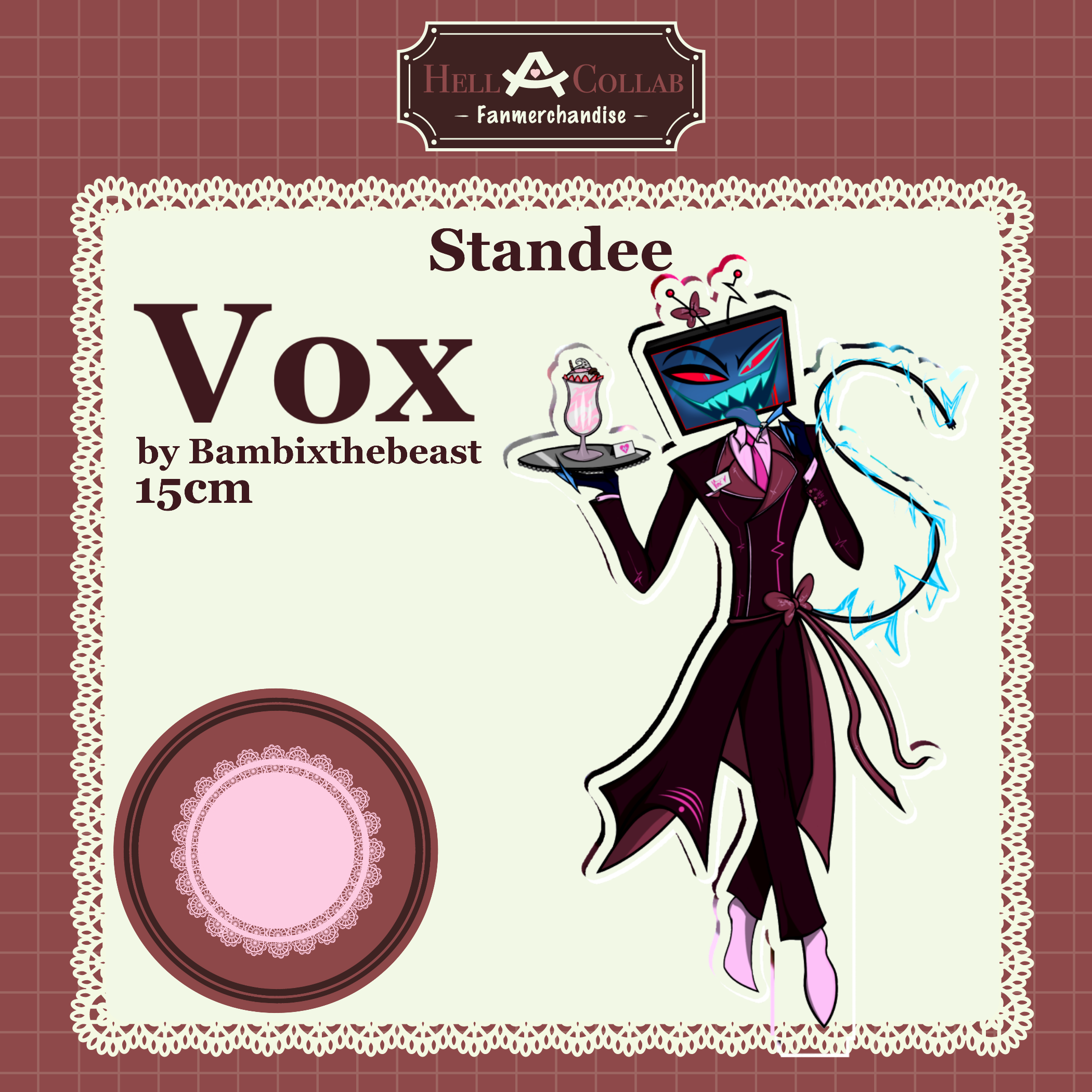 Butler Vox Standee || Maid Cafe Hell-a-Collab